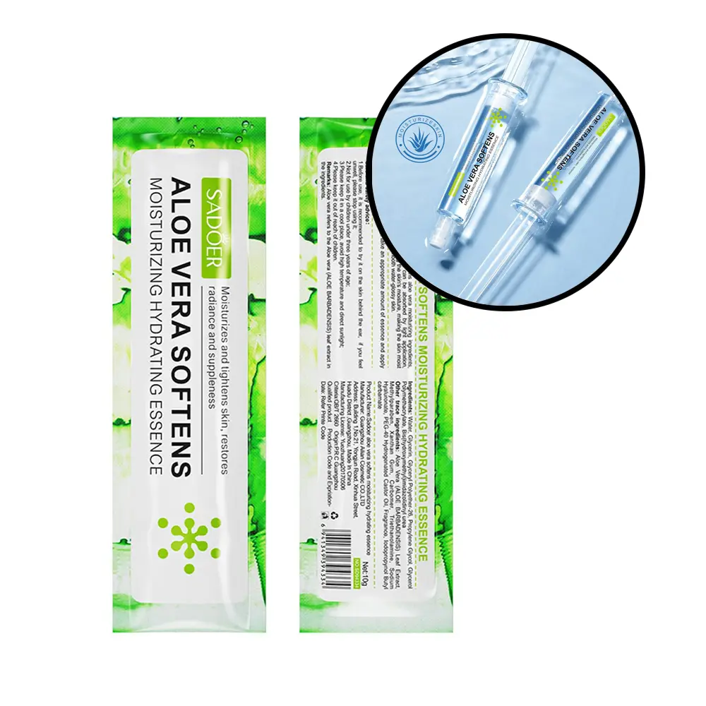 Tratamiento hidratante de aloe vera (60 piezas)