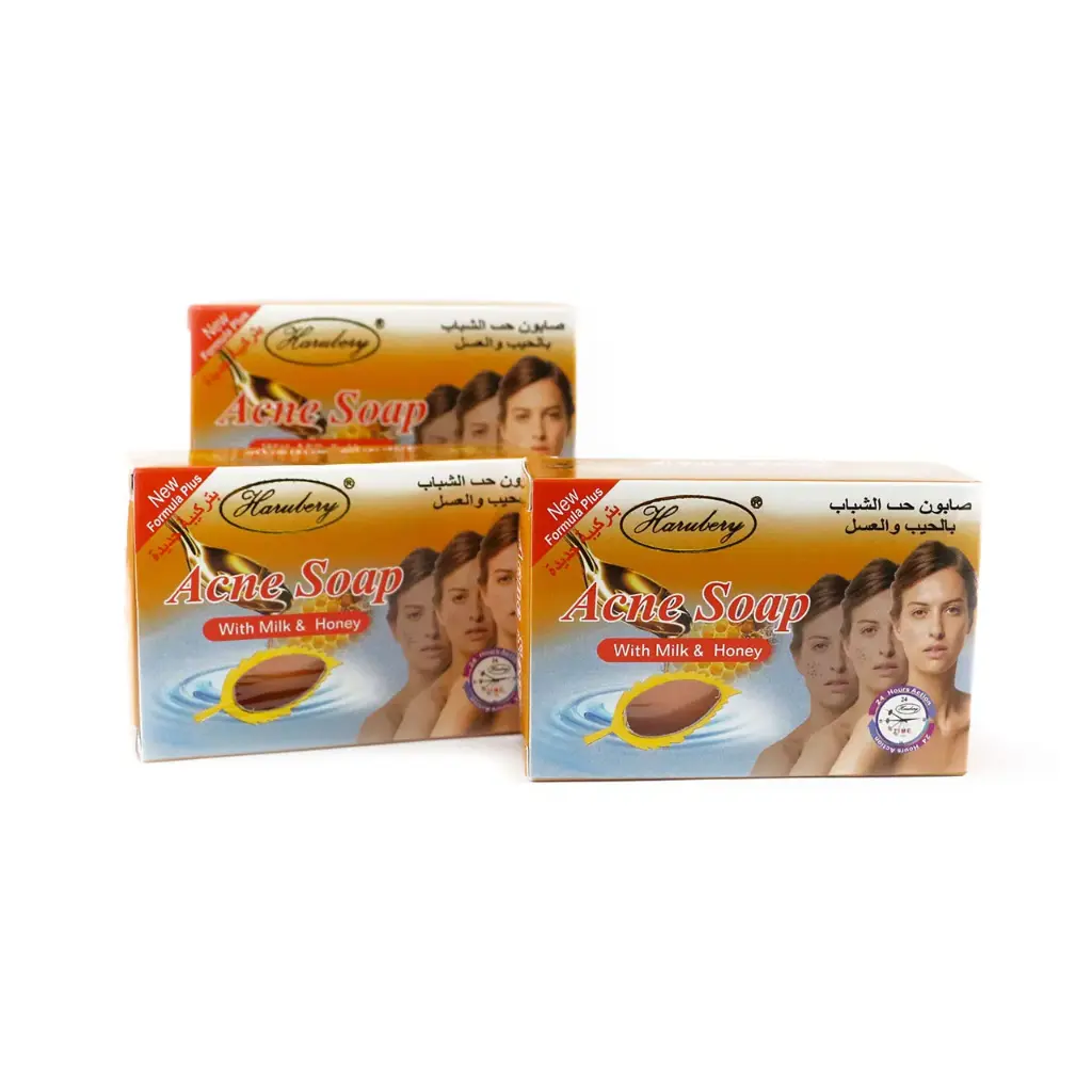 [SOAP-002] Jabón anti acné de miel y leche (12 piezas)