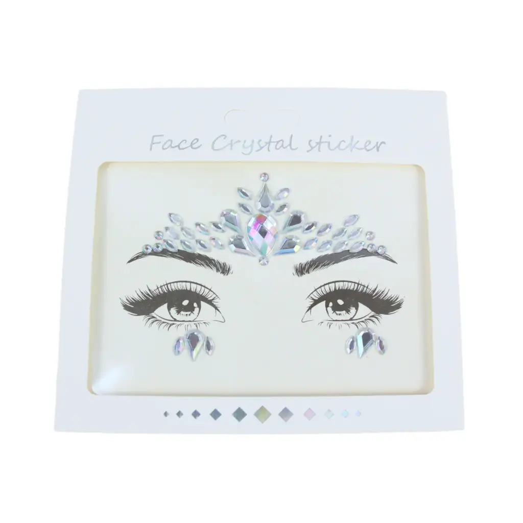[FHW-03] Pegatinas para rostro de diamantes brillantes (12 piezas)