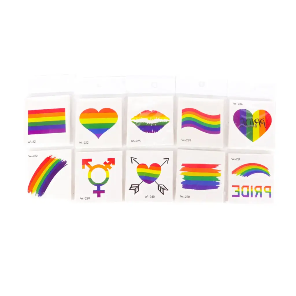 Paquetes de stickers pride (20 piezas)