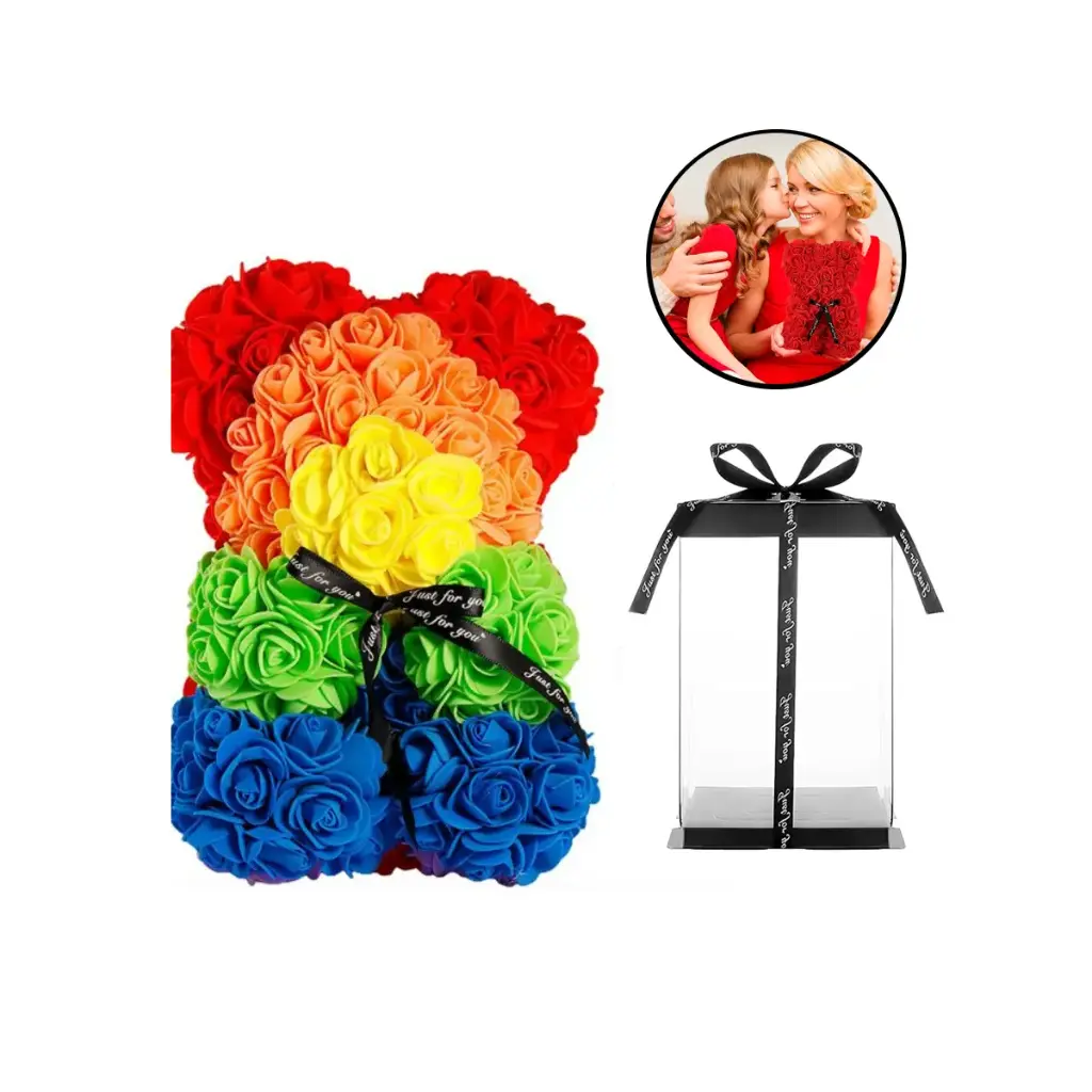 Oso de foami diseño pride (1 pieza)
