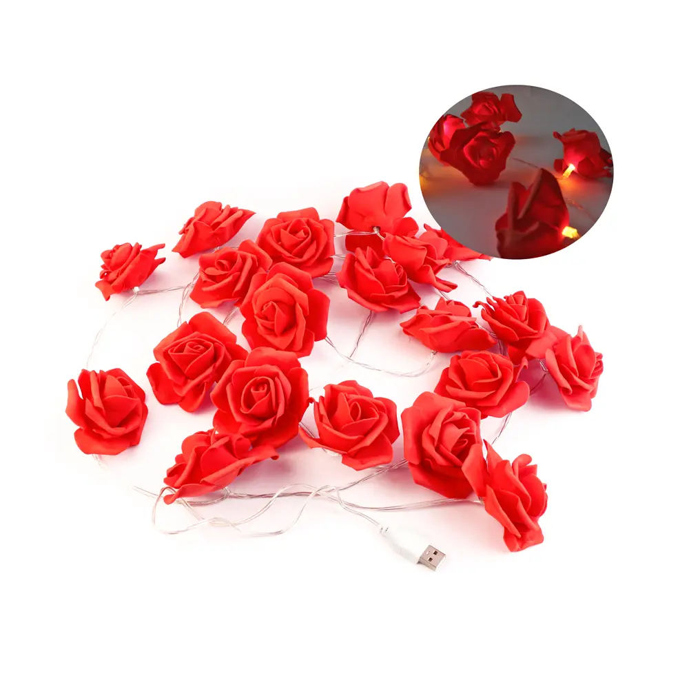 [VALEN-04] Serie de luces diseño de rosas (1 pieza)