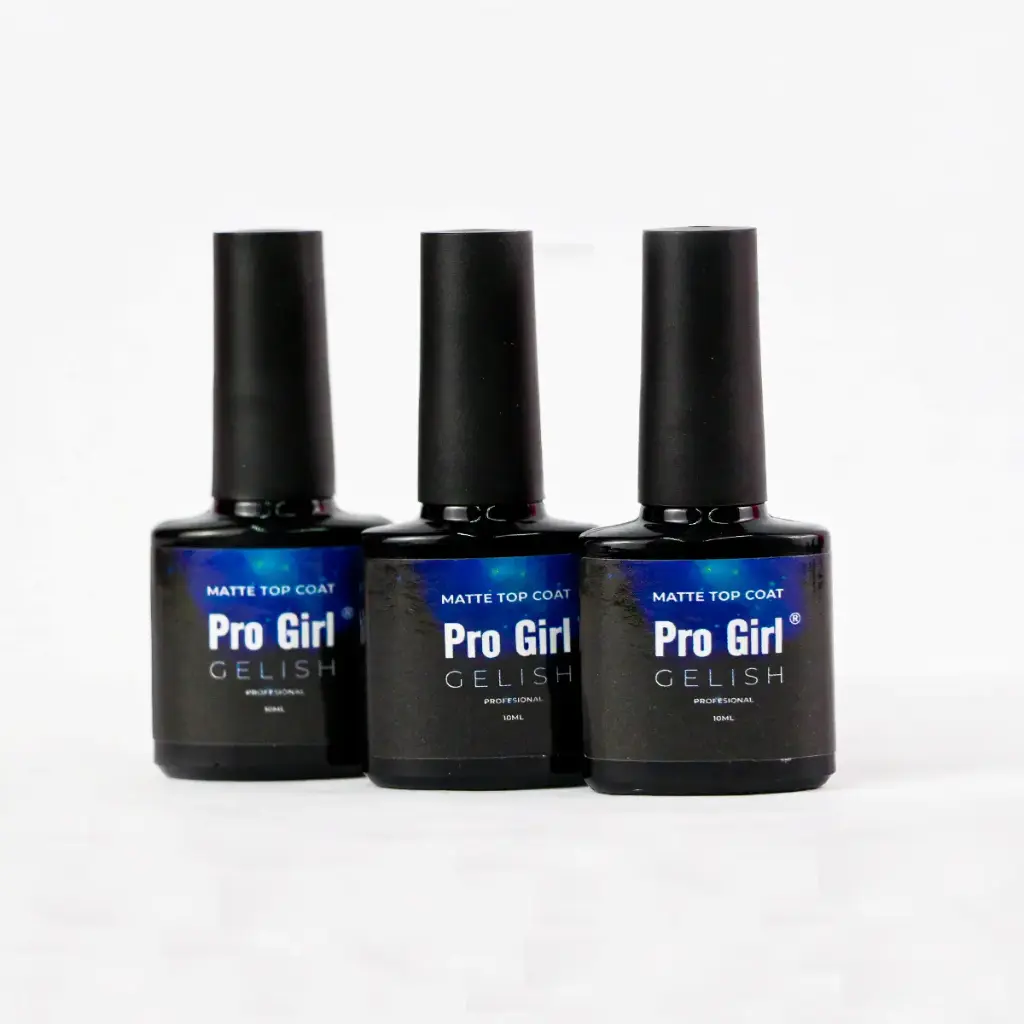 Gel top coat mate para uñas gelish (18 piezas)