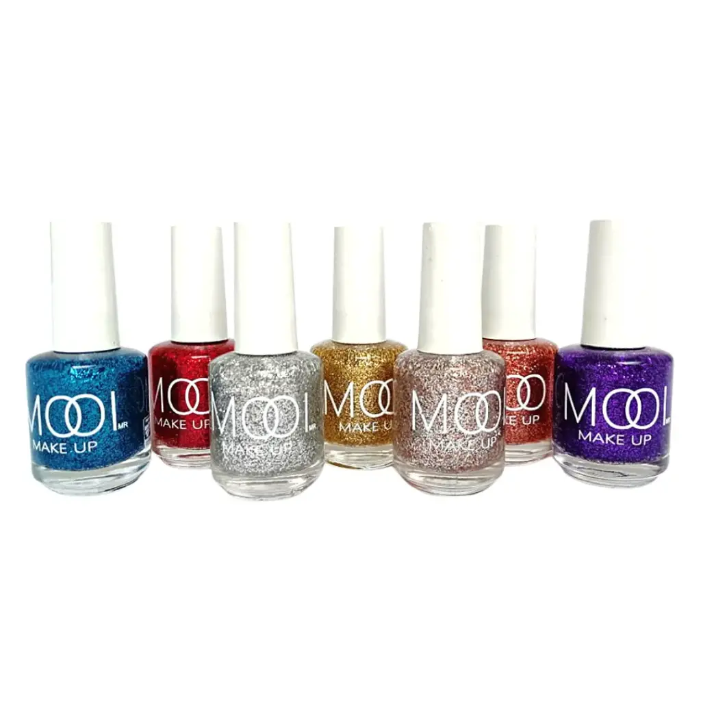 [ESM-MOOI-GLITTER] Esmalte con glitter secado rápido (112 piezas)