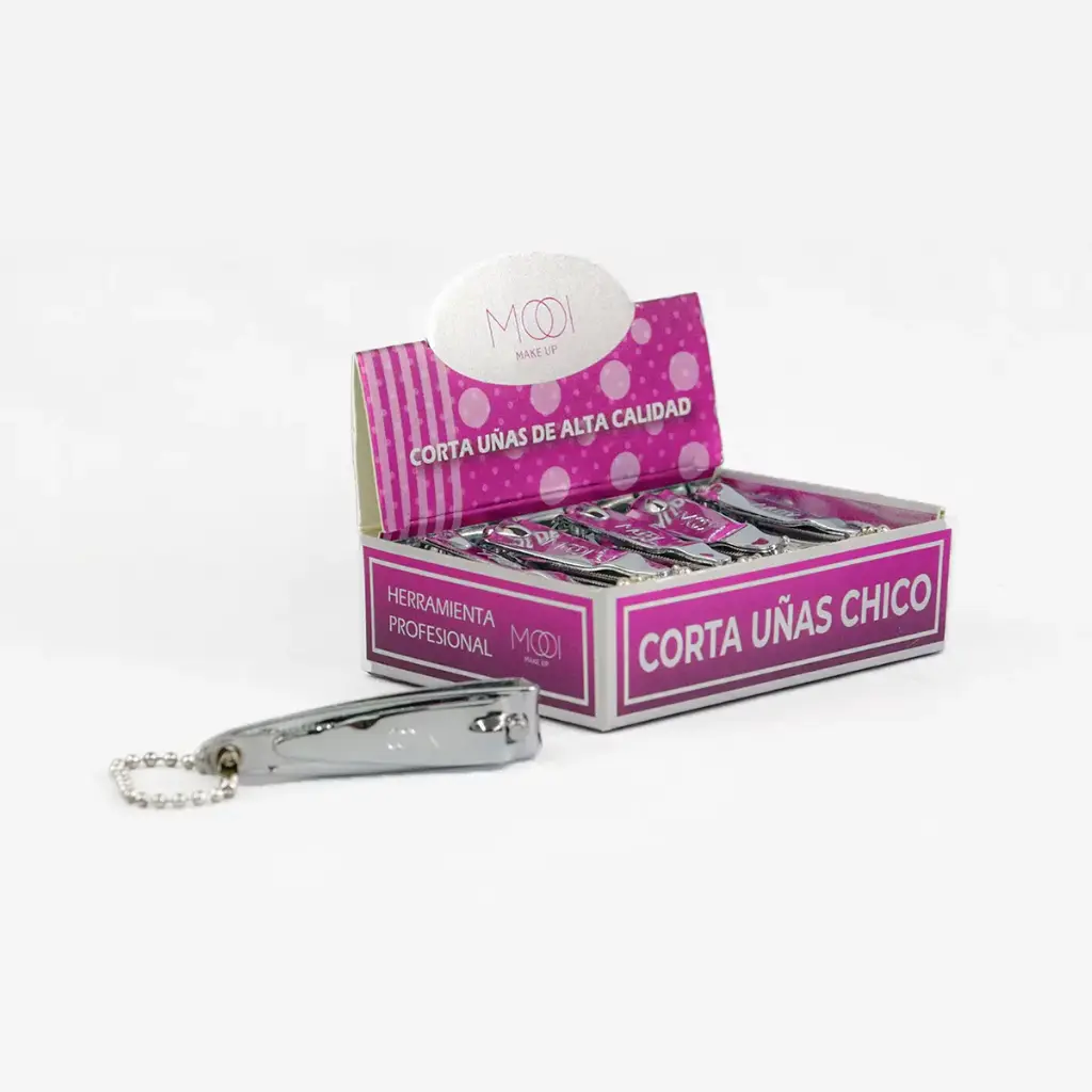 Cortauñas chico de acero inoxidable (12 piezas)