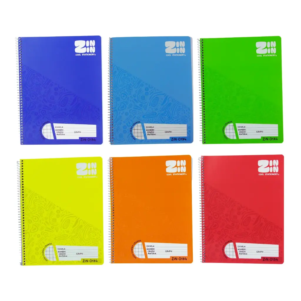 Cuaderno con espiral y cuadros grandes (1 pieza)