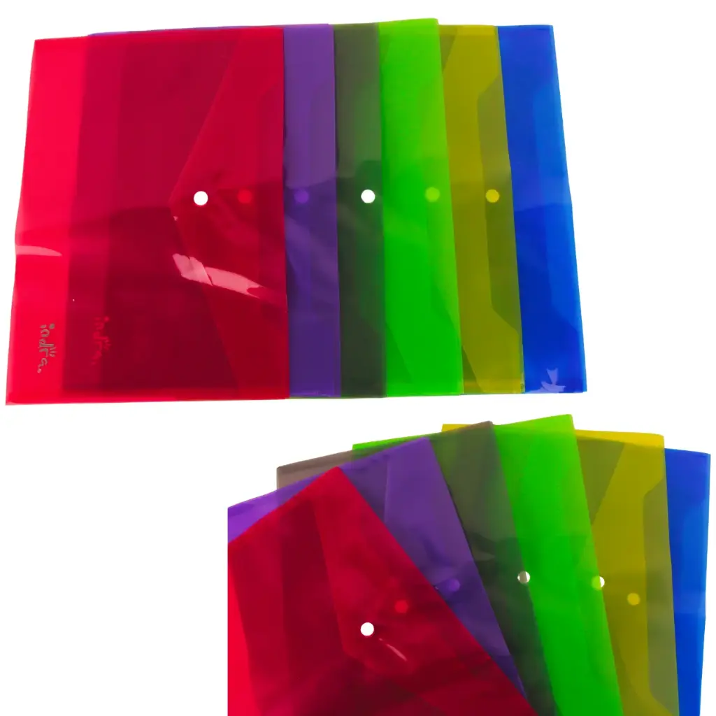 Folder plástico (12 piezas)