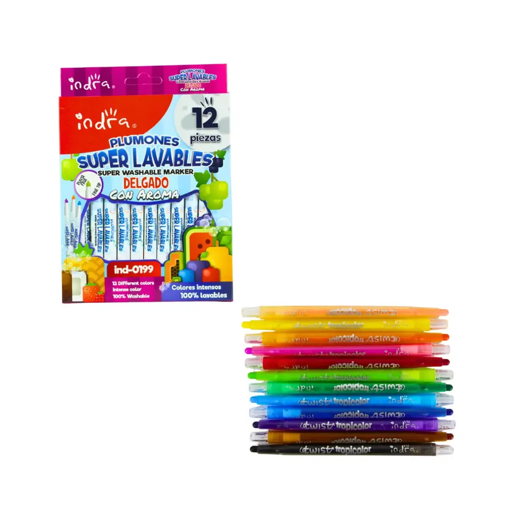 Crayón girable para dibujo fácil y cómodo (1 set de 12 piezas)