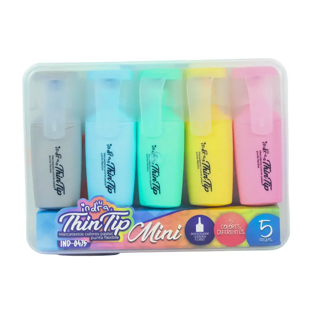 Mini marcatextos en colores pastel (1 pieza)