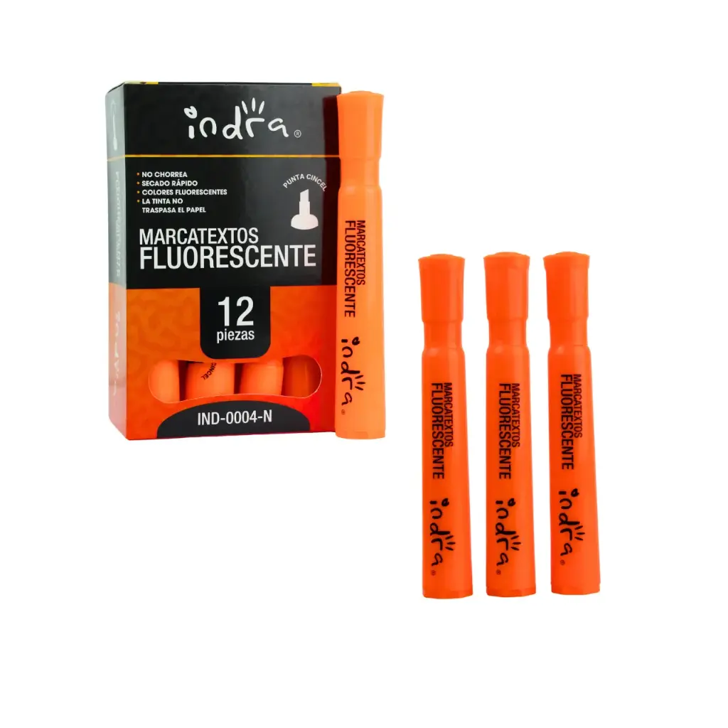 Marcatextos naranjas (1 set de 12 piezas)