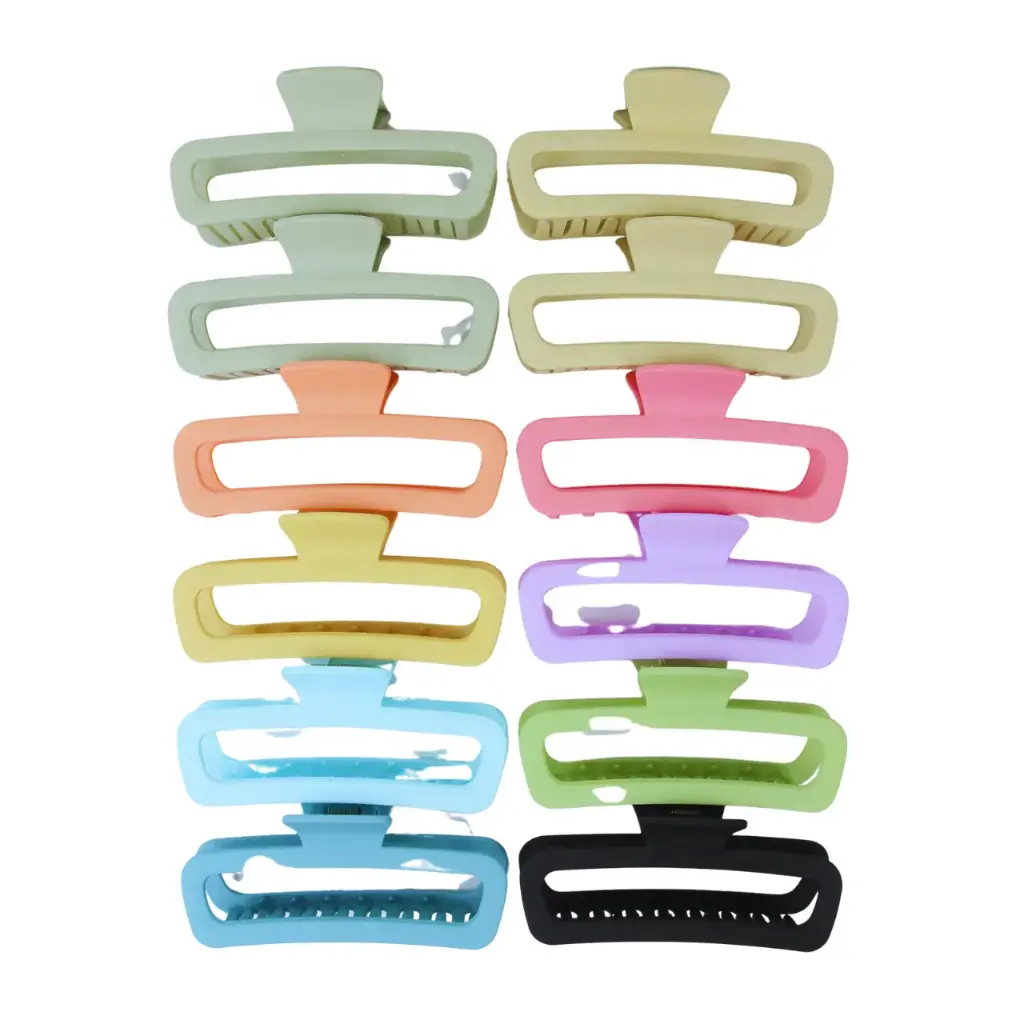 [SOLO-200] Pinza para cabello con acabado profesional (12 piezas)