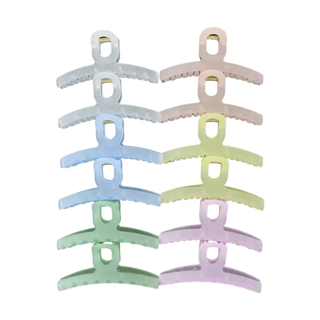 Pinza para cabello resistente (12 piezas)
