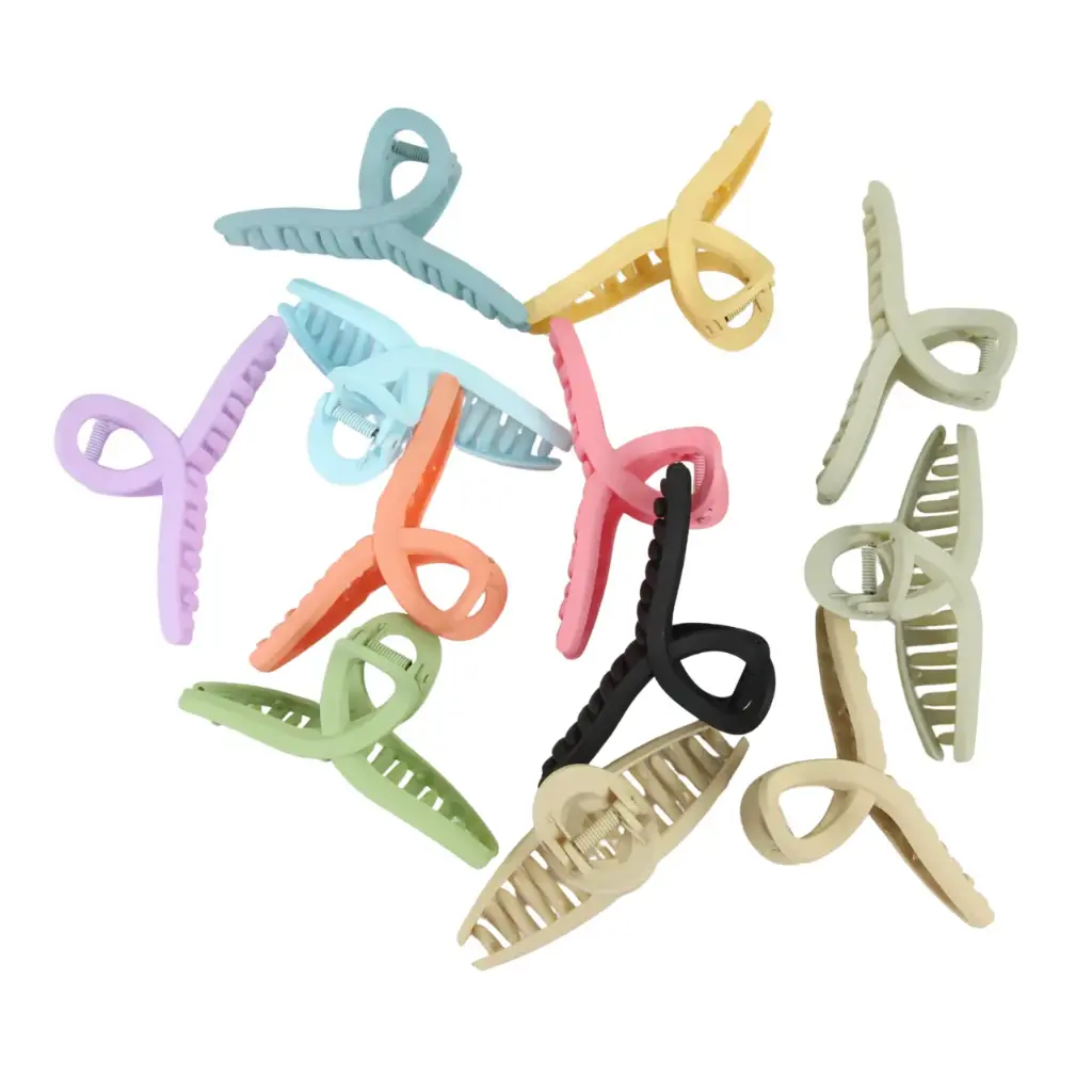 [SOLO-304] Pinza para cabello en colores neutros (12 piezas)