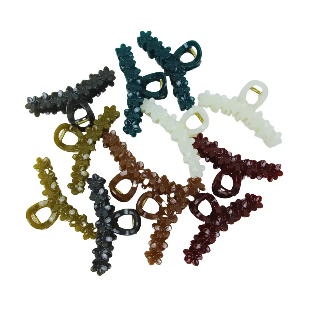 Pinza para cabello compacta (12 piezas)
