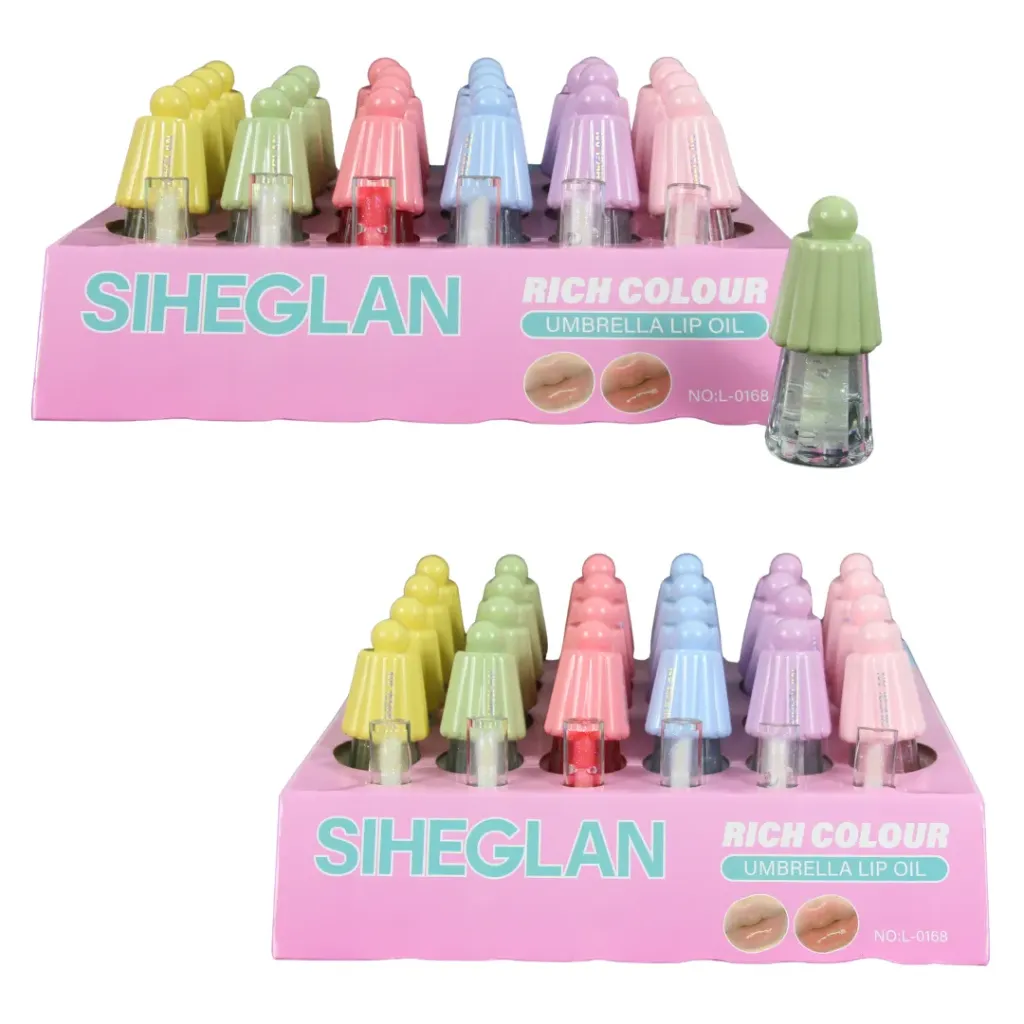 [L-0168] Brillo labial en variedad de colores vibrantes (24pzs)