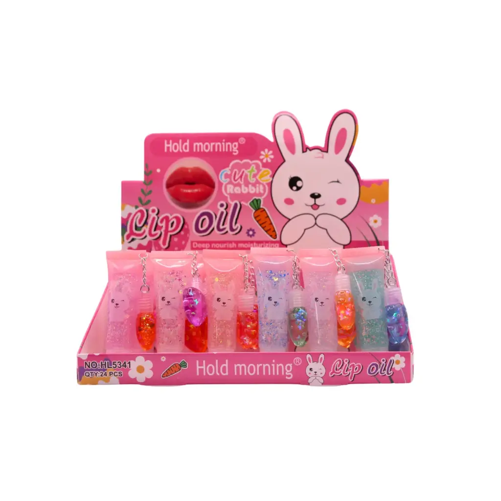 Brillo labial con efecto glitter brillante y duradero (24 piezas)