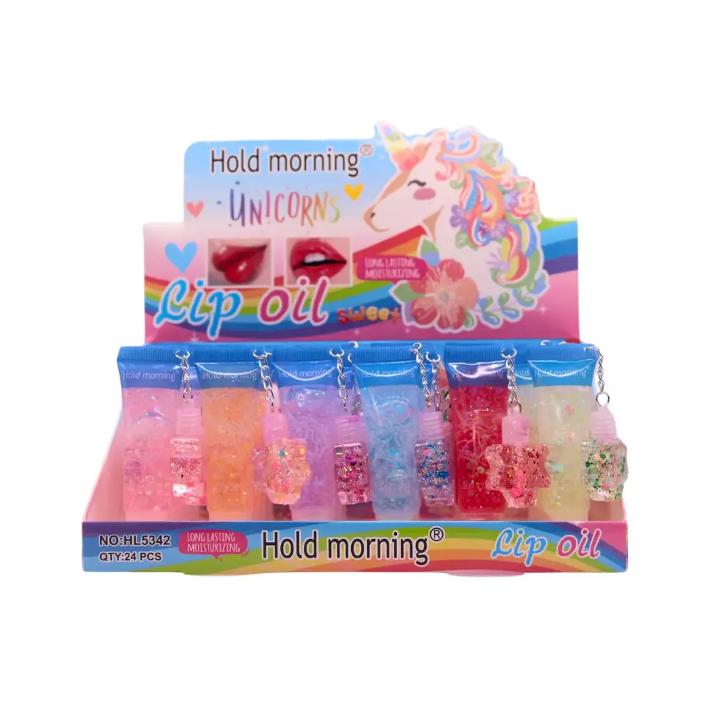 [HL5342] Brillo labial con glitter, acabado brillante (24 piezas)