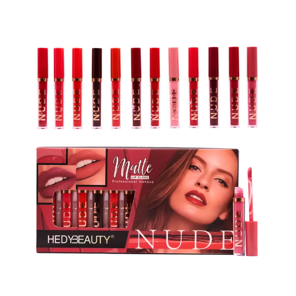 [LIPGLOSS-6262] Gloss tonos rojizos matte (1 pieza)