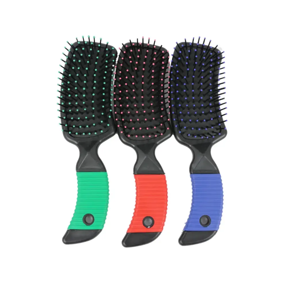 Cepillo para cabello con cerdas suaves y diseño ergonómico (12 piezas)