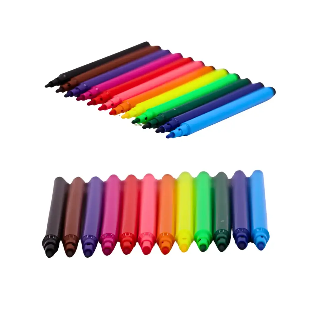 [COLORPEN-12] Paquete de plumones en 12 colores (12 piezas)
