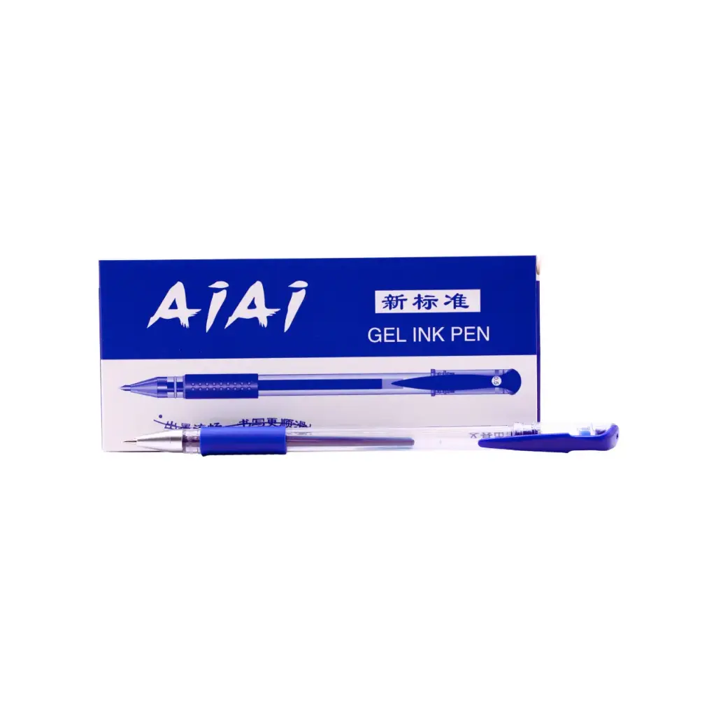 Bolígrafo de punto fino color azul para escritura precisa (12 piezas)