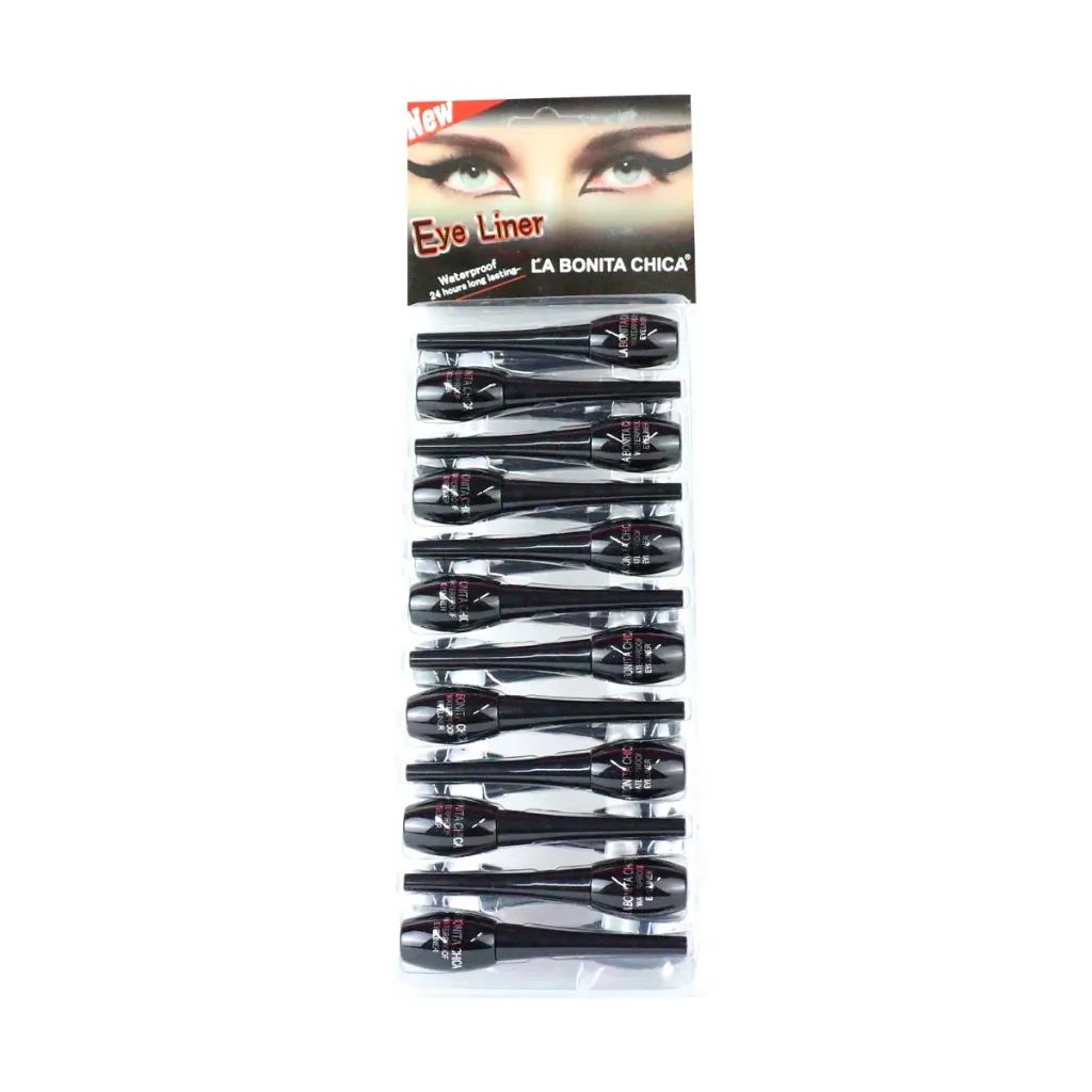 Delineador negro con pincel (24 piezas)
