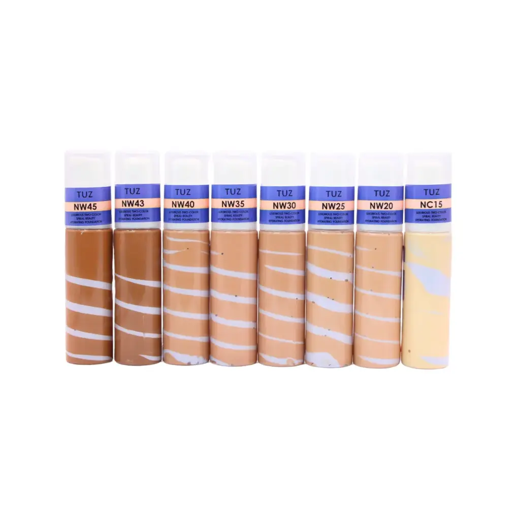 [TUZ-0815-COLOR] Maquillaje líquido de amplia cobertura en tonos variados (24 piezas)