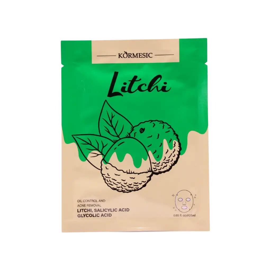 [KMC25654] Mascarilla facial de litchi afrutada (90 piezas)