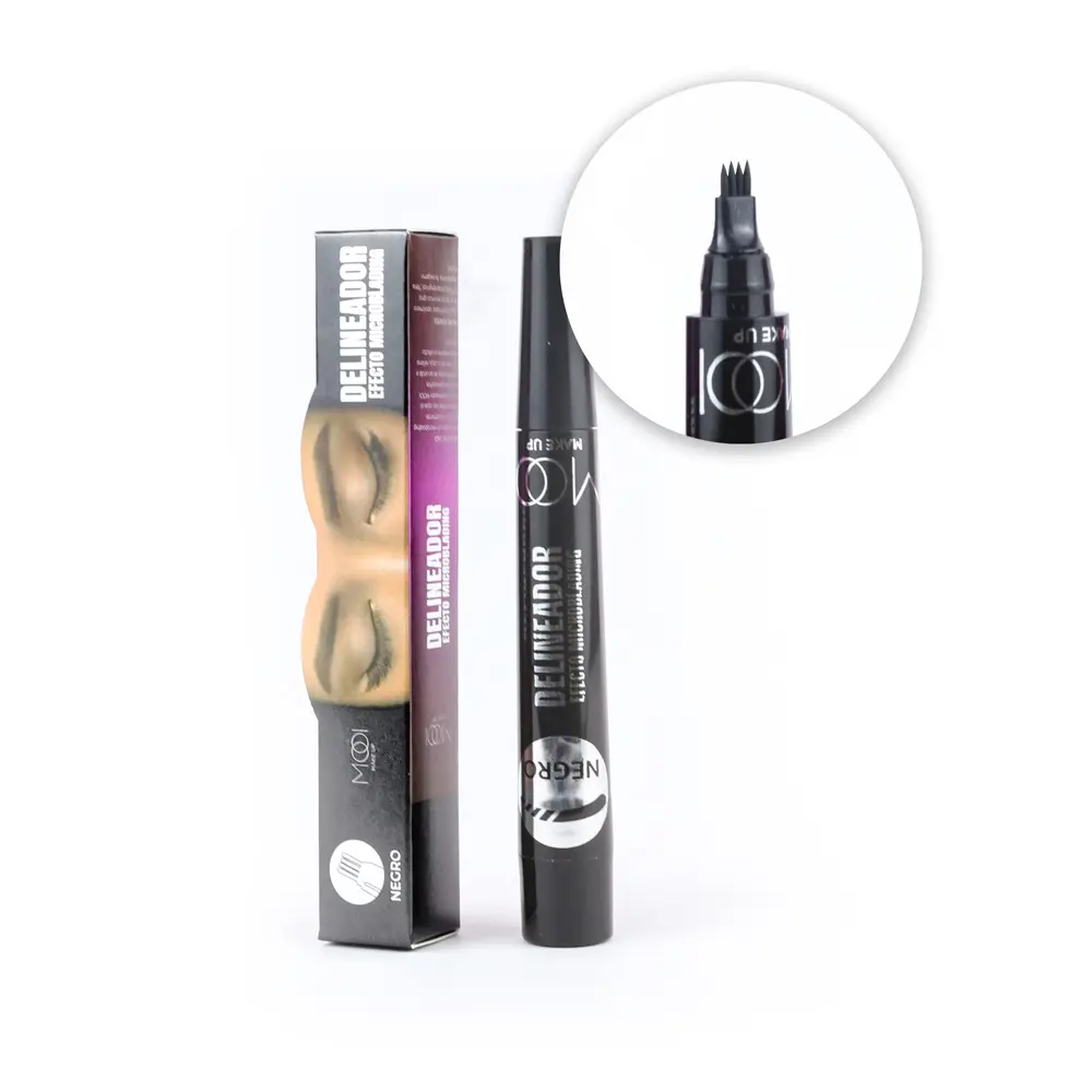 [75025] Delineador micoblading para cejas negro (24 piezas)
