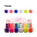 Esmaltes nail polish tonos fiesta (12pzs)