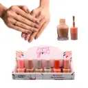Esmaltes nail polish tonos nude (Set de 12 piezas)