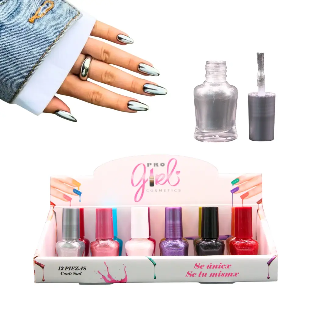 [750103-06] Esmaltes nail polish tonos nude (12pzs)