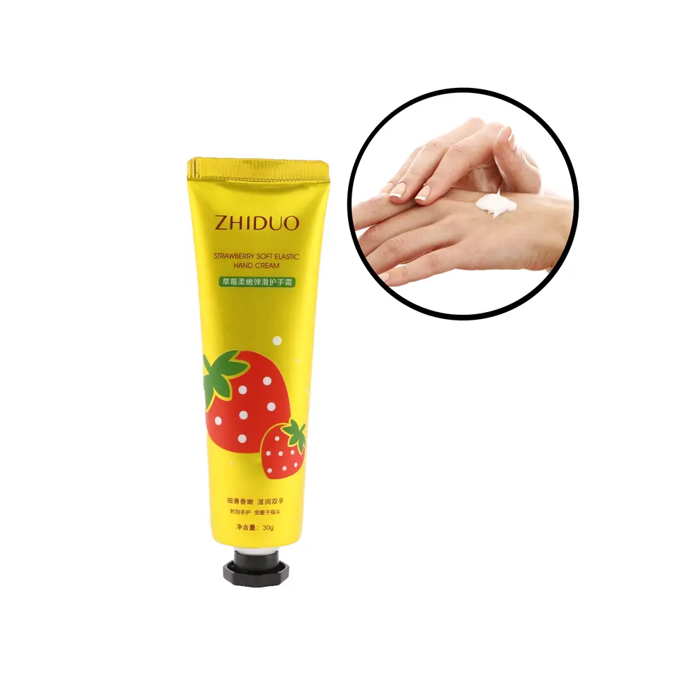 Crema para manos con aroma de fresa (48 piezas)