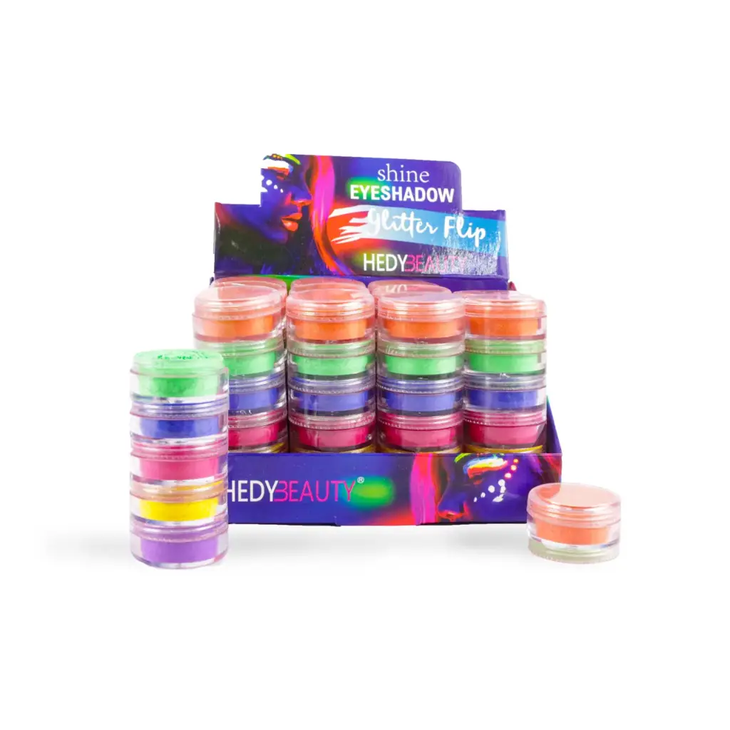 Torres de pigmentos neón para maquillaje (12 pzs)