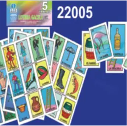 Juego de lotería para 5 jugadores en bolsa (1pz)