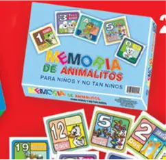 Juego de memoria animalitos con 96 cartas (1pz)