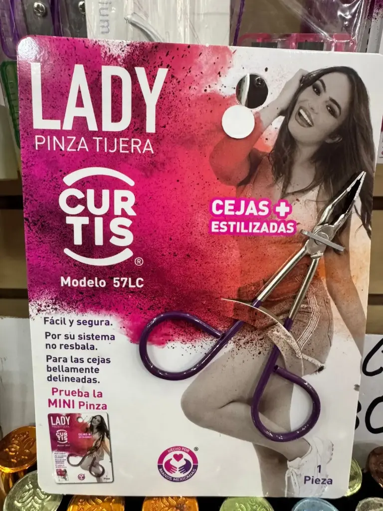 [57LC] Pinzas grandes para ceja (12 piezas)