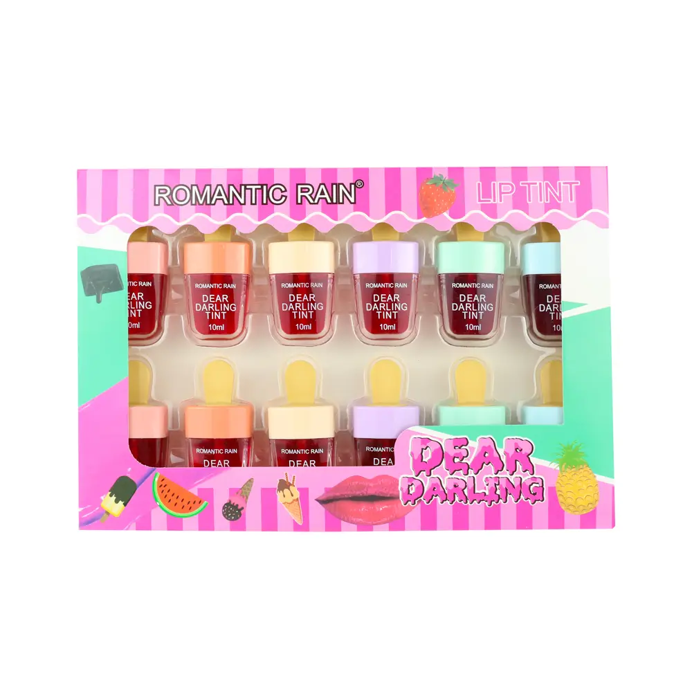 [TIN-001] Tinta para labios en forma de paleta (12 piezas)