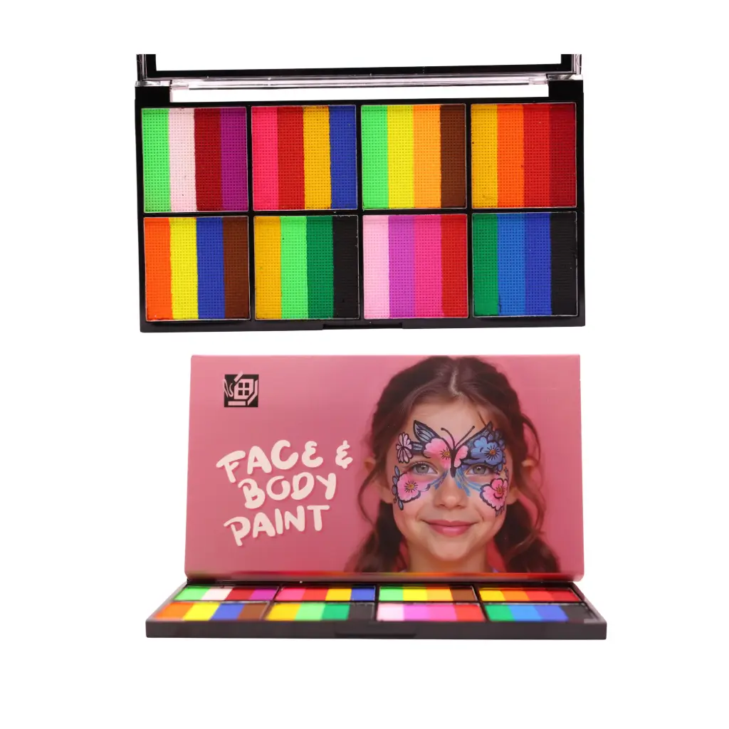 Body paint en paleta (12 piezas)