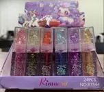 [R1544] Brillo Labial con Sonaja de Unicornio (24 Piezas)