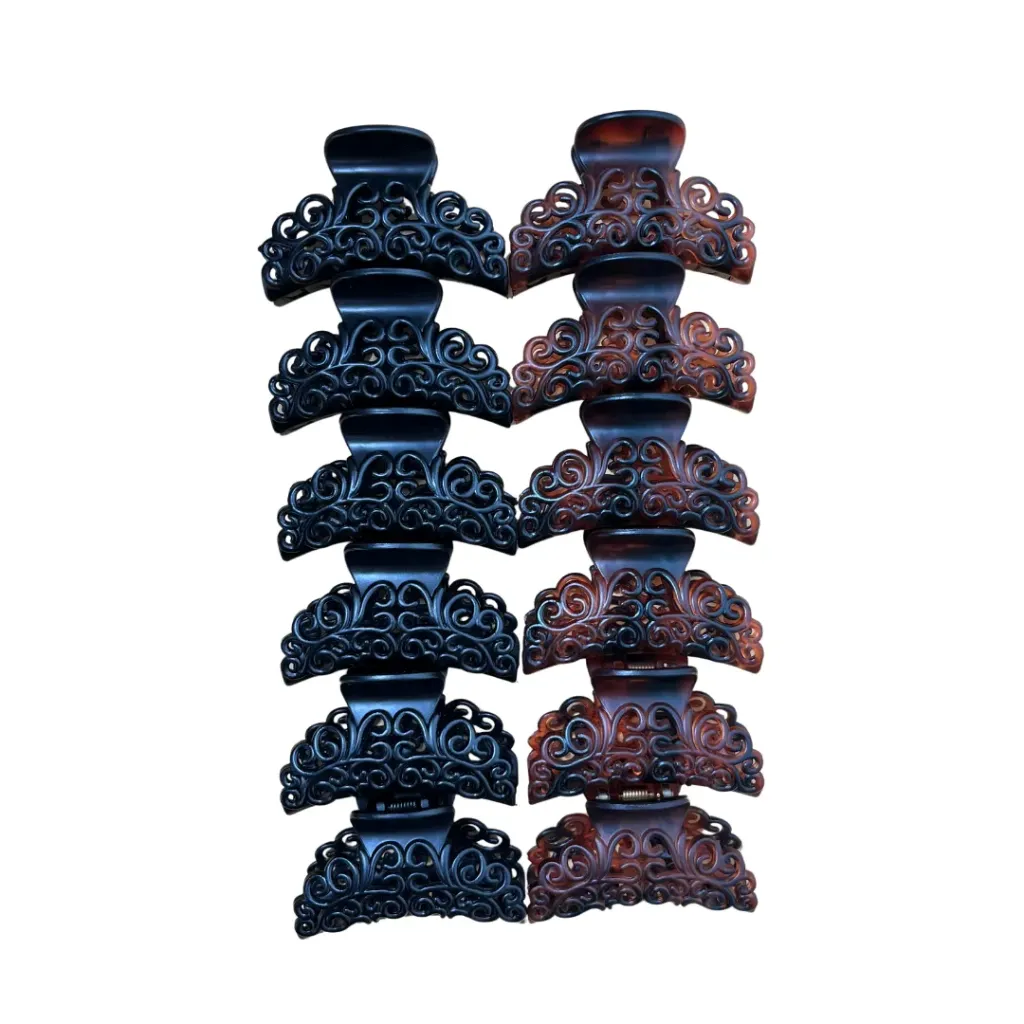 6cm pinza para cabello (Set de 12 piezas)