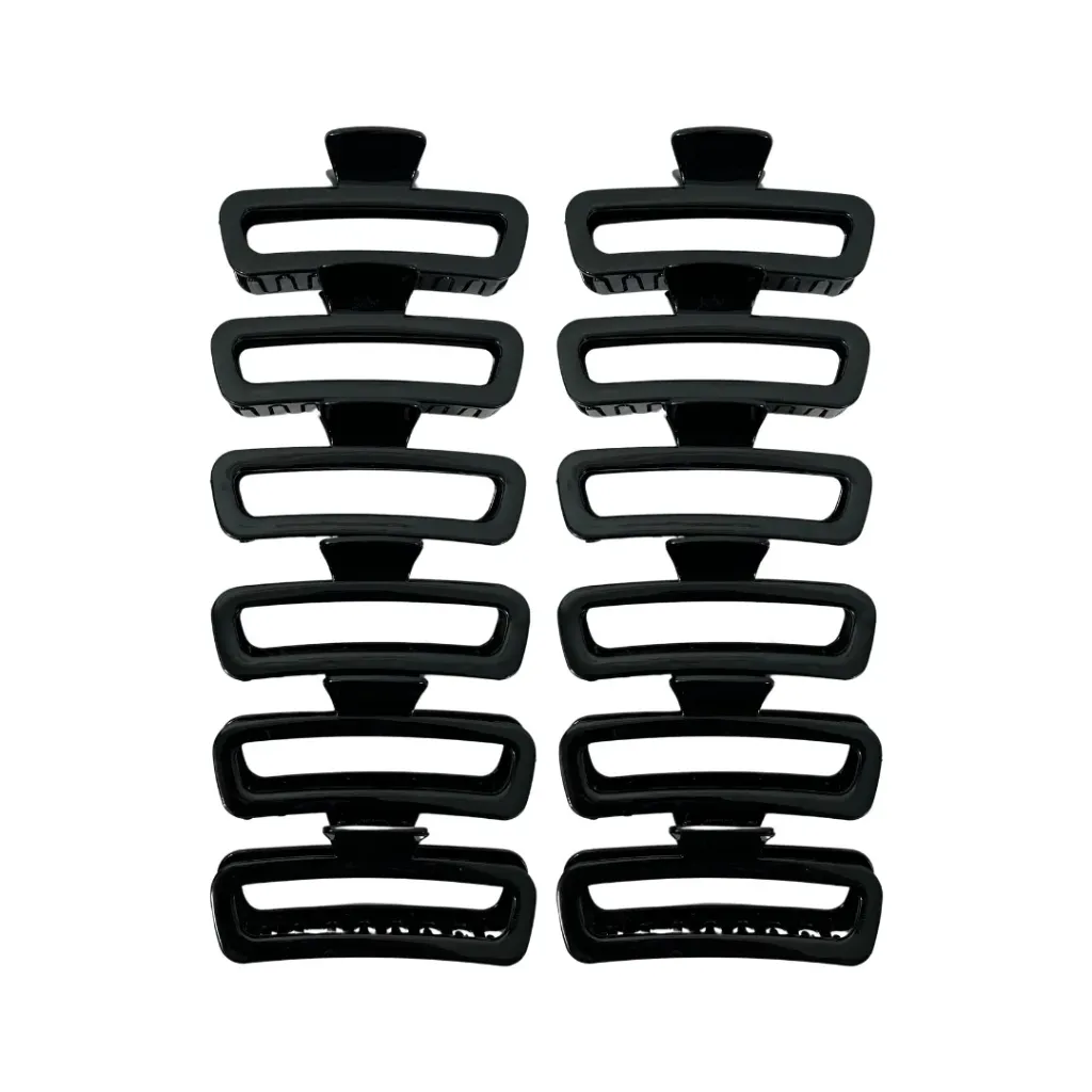 12.5cm pinza para cabello (Set de 12 piezas)
