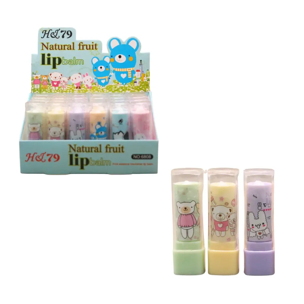 BALSAMO DE LABIOS DE OSITOS MAGICO  (Set de 24 piezas)
