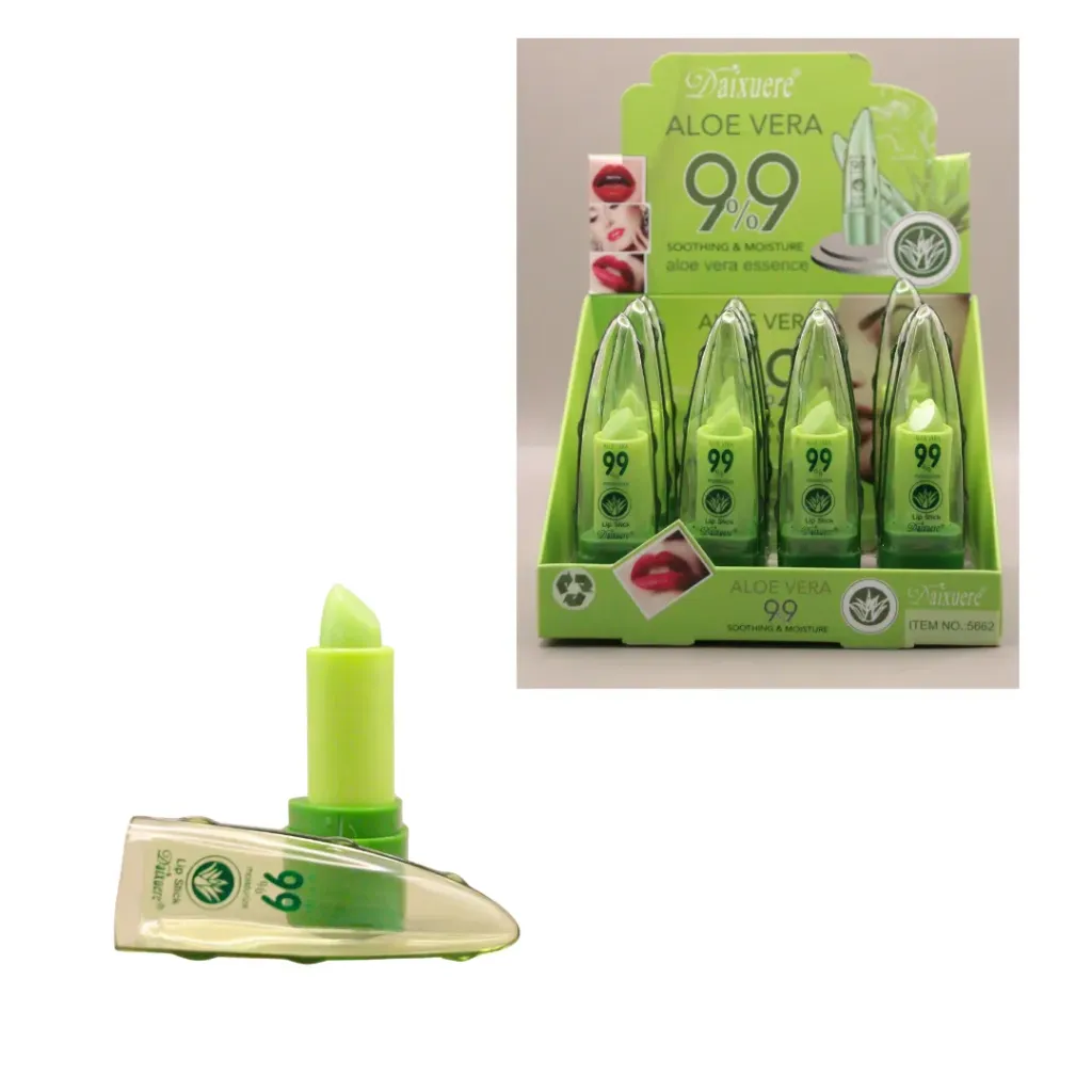 BALSAMO DE LABIOS MAGICO CON ALOE VERA  (Set de 12 piezas)