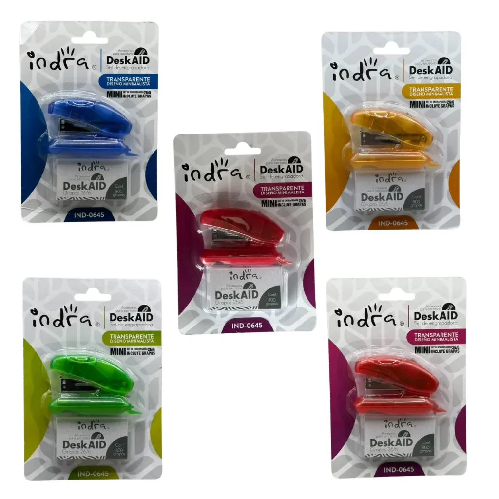 Set mini engrapadora IND-0645 (Por pieza)
