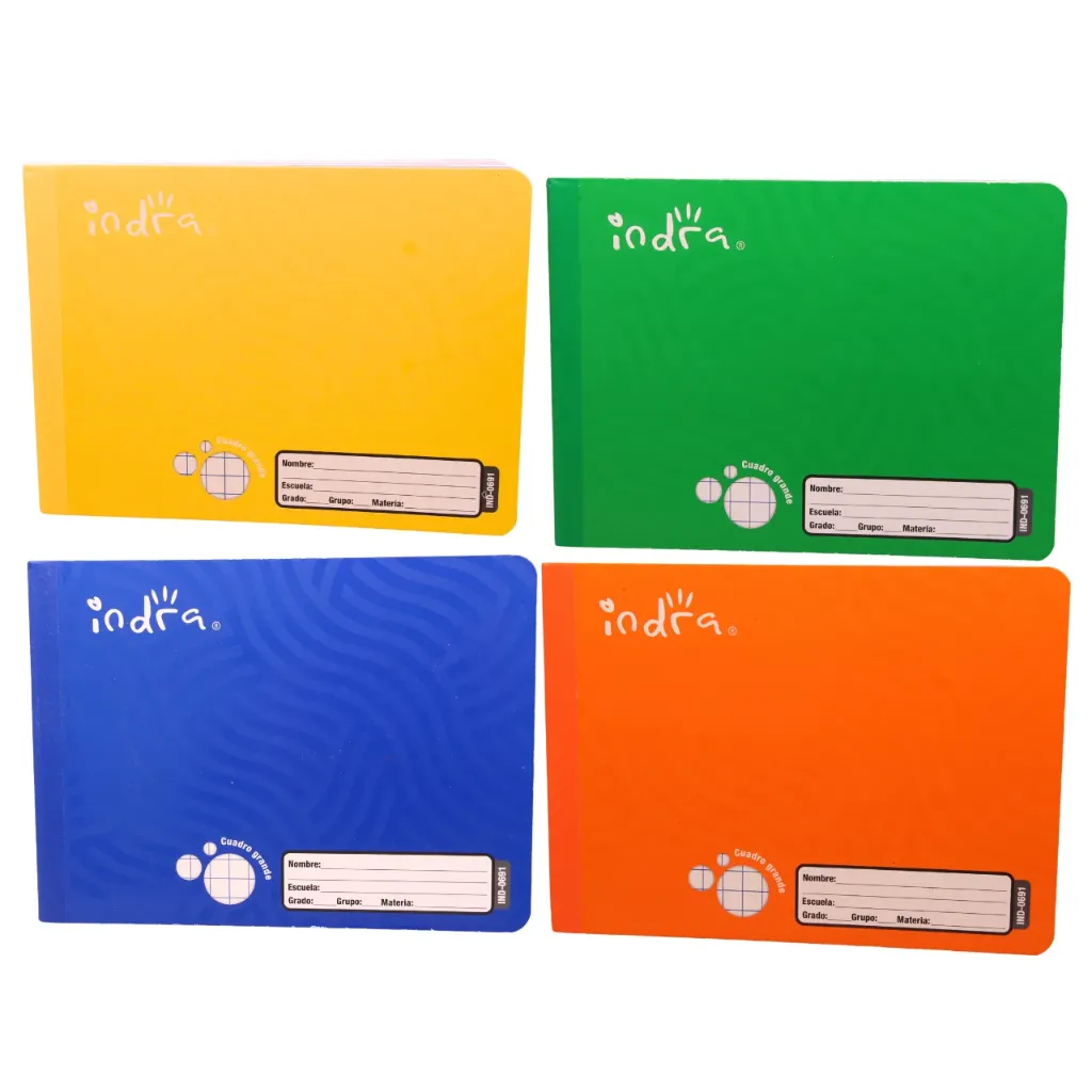 Cuaderno cosido italiano cuadro grande 7mm IND-0691 (Por pieza)