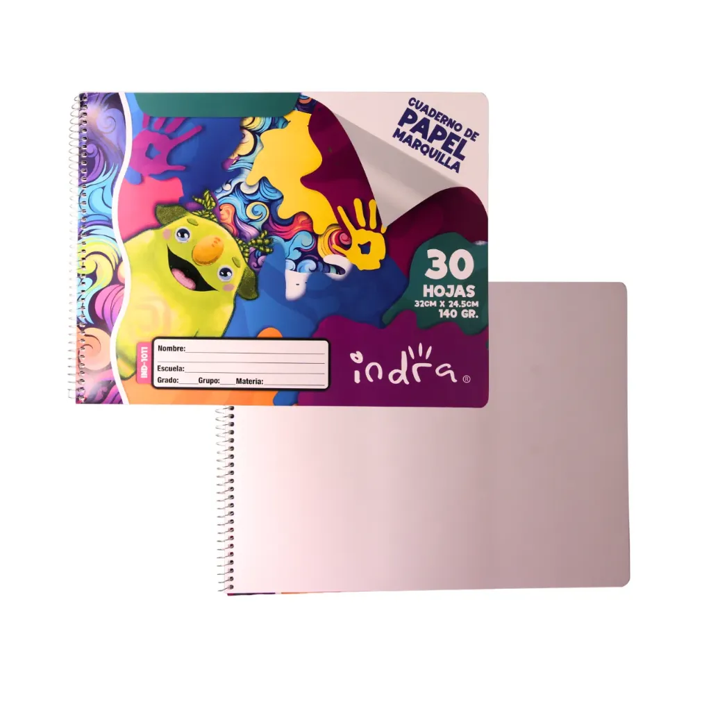 Cuaderno papel marquilla 30 hojas 32*24.5cm IND-1011 (Por pieza)